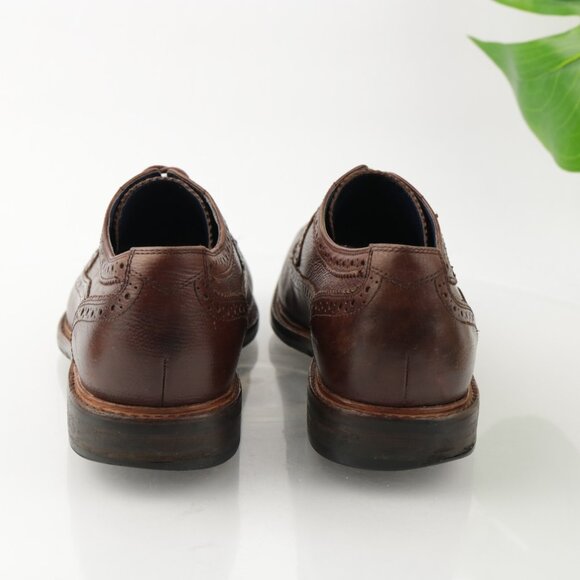 Cole Haan Mens Cooper‎ Oxford Size 11 M Brown Leather Wingtip Brogue Dress Shoe main image 9